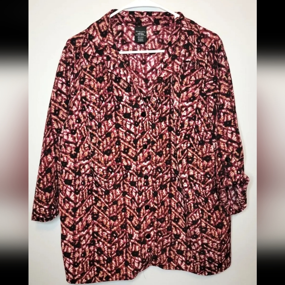 Women's Top 2XL (18w-20W) Red and Black - Picture 8 of 8